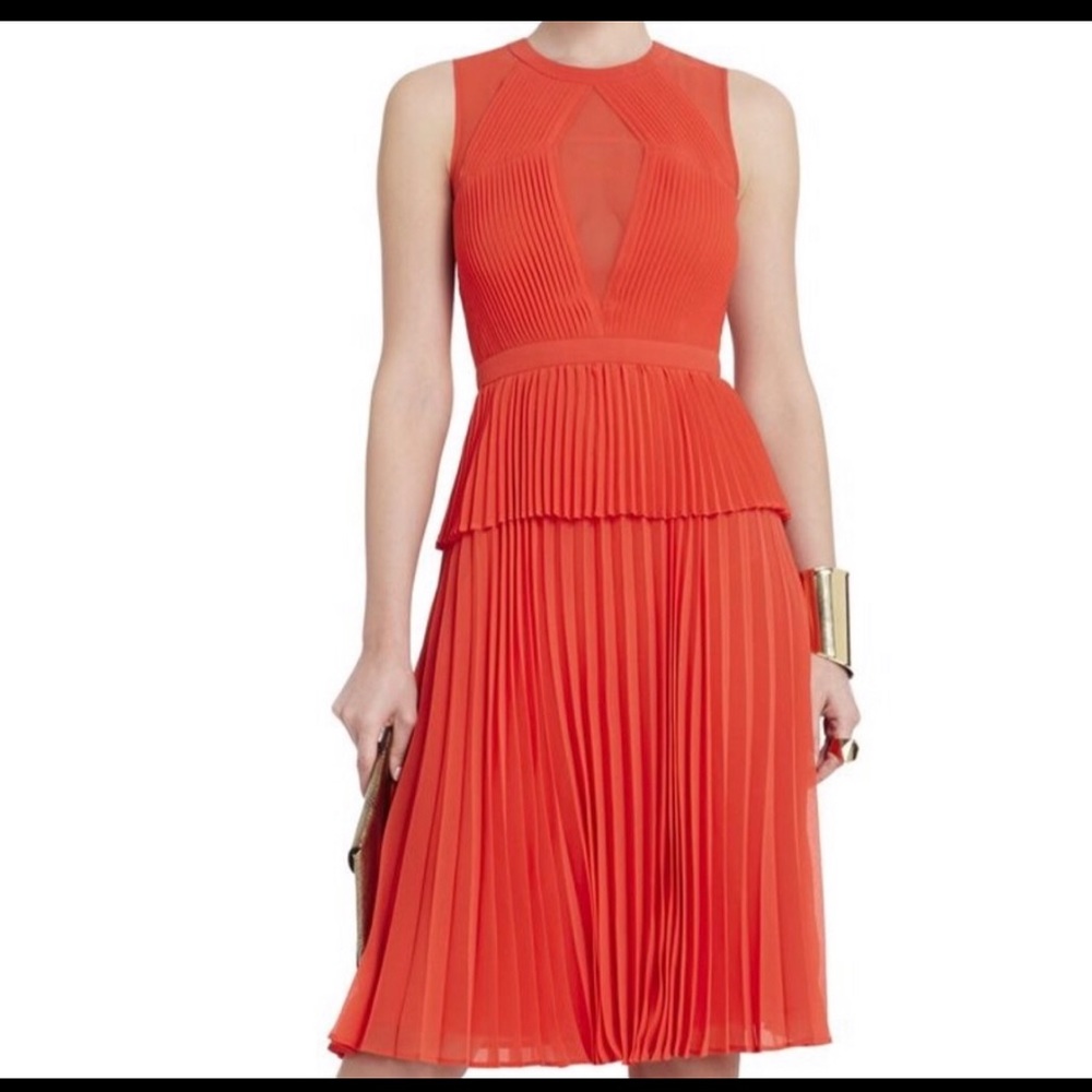 NWT BCBG MaxAzria Coral Red Dress